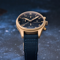 PAGANI DESIGN nowy 42mm męski Pilot kwarcowy zegarek luksusowy szafirowe szkło AR powłoka chronograf 10bar wodoodporny zegarek ze stali nierdzewnej mężczyzn 4